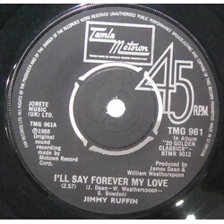Jimmy Ruffin I'll Say Forever My Love / It's Wonderful (To Be Loved By You) USED VINYL 7INCH 45 RPM SINGLE