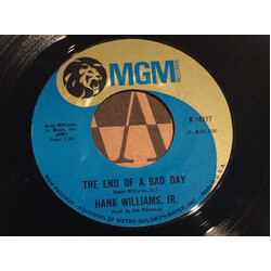 Hank Williams Jr. The End Of A Bad Day / Ain't That A Shame USED VINYL 7INCH 45 RPM SINGLE