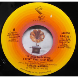 Barbara Mandrell (If Loving You Is Wrong) I Don't Want To Be Right Vinyl 7" USED
