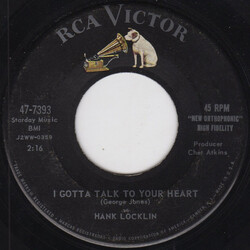 Hank Locklin I Gotta Talk To Your Heart / The Other Side Of The Door USED VINYL 7INCH SINGLE