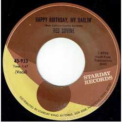 Red Sovine Happy Birthday, My Darlin'/I'll Sail My Ship Alone Vinyl 7" USED