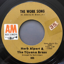 Herb Alpert & The Tijuana Brass The Work Song Vinyl USED