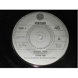 Status Quo Accident Prone USED VINYL 7INCH 45 RPM SINGLE