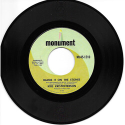 Kris Kristofferson Blame It On The Stones / To Beat The Devil USED VINYL 7INCH SINGLE