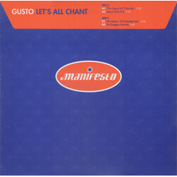 Gusto Let's All Chant USED VINYL 12INCH 33 S RPM SINGLE
