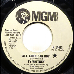 Tyler Whitney (3) All American Boy USED VINYL 7INCH 45 RPM PROMO