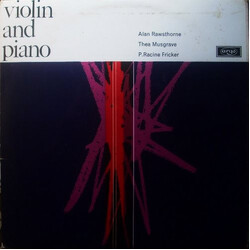 Alan Rawsthorne / Thea Musgrave / Peter Racine Fricker Violin And Piano Vinyl LP USED