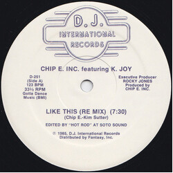 Chip E. / K. Joy Like This USED VINYL 12INCH 33 S RPM REISSUE
