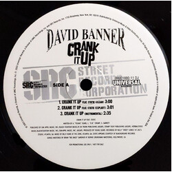 David Banner Crank It Up / The Christmas Song USED VINYL 12INCH 33 S RPM PROMO