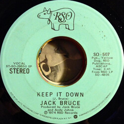 Jack Bruce Keep It Down USED VINYL 7INCH 45 RPM PROMO