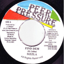 Sizzla Find Dem USED VINYL 7INCH 45 RPM