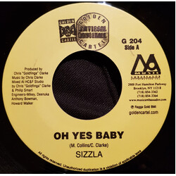 Sizzla Oh Yes Baby USED VINYL 7INCH 45 RPM
