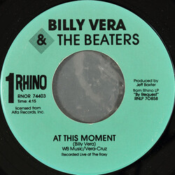 Billy Vera & The Beaters At This Moment VINYL 7" USED