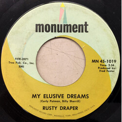 Rusty Draper My Elusive Dreams USED VINYL 7INCH 45 RPM SINGLE