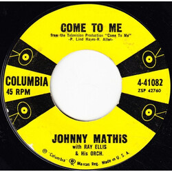 Johnny Mathis Come To Me / When I Am With You USED VINYL 7INCH 45 RPM