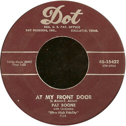 Pat Boone At My Front Door USED VINYL 7INCH 45 RPM SINGLE