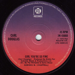 Carl Douglas Girl You're So Fine / Too Hot To Handle USED VINYL 7INCH 45 RPM