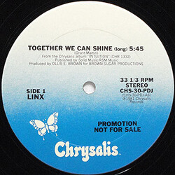 Linx Together We Can Shine USED VINYL 12INCH PROMO