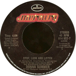 Donna Summer Stop, Look And Listen USED VINYL 7INCH 45 RPM SINGLE