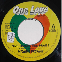 Michael Prophet Give Thanks And Praise USED VINYL 7INCH 45 RPM