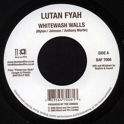 Lutan Fyah / Country Culture Whitewash Walls / Make Poverty History USED VINYL 7INCH 45 RPM