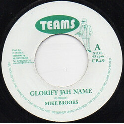 Mike Brooks Glorify Jah Name USED VINYL 7INCH 45 RPM SINGLE
