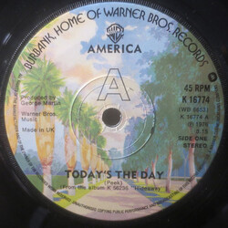 America (2) Today's The Day Vinyl USED