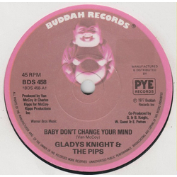 Gladys Knight And The Pips Baby, Don't Change Your Mind Vinyl 7" USED