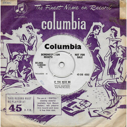 Dave Sampson / The Hunters If You Need Me USED VINYL 7INCH 45 RPM SINGLE PROMO MONO