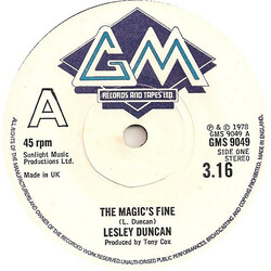 Lesley Duncan The Magic's Fine USED VINYL 7INCH 45 RPM SINGLE STEREO