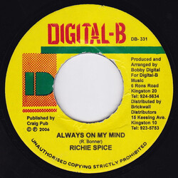 Richie Spice Always On My Mind USED VINYL 7INCH 45 RPM