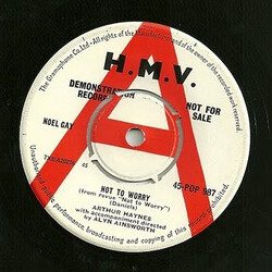 Arthur Haynes Not To Worry USED VINYL 7INCH PROMO