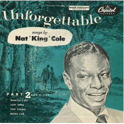 Nat King Cole Unforgettable, Part 2 USED VINYL 7INCH 45 RPM EP MONO