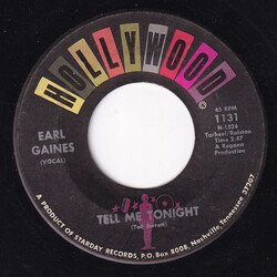 Earl Gaines Tell Me Tonight / Three Wishes USED VINYL 7INCH 45 RPM