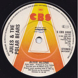 Jules And The Polar Bears Alive Alone USED VINYL 7INCH SINGLE PROMO