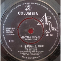 The Seekers The Carnival Is Over USED VINYL 7INCH 45 RPM SINGLE