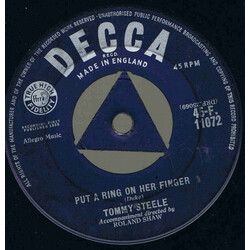Tommy Steele Put A Ring On Her Finger USED VINYL 7INCH 45 RPM
