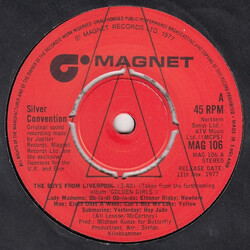 Silver Convention The Boys From Liverpool USED VINYL 7INCH 45 RPM PROMO STEREO