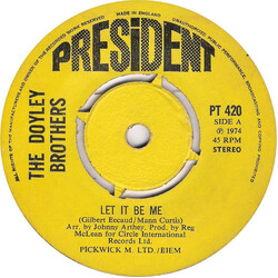 The Doyley Brothers Let It Be Me USED VINYL 7INCH 45 RPM