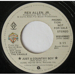 Rex Allen Jr. Just A Country Boy/Cat's In The Cradle USED VINYL 7INCH 45 RPM PROMO