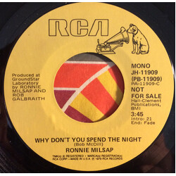 Ronnie Milsap Why Don't You Spend The Night USED VINYL 7INCH 45 RPM SINGLE PROMO