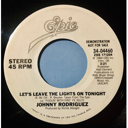 Johnny Rodriguez (4) Let's Leave The Lights On Tonight USED VINYL 7INCH 45 RPM PROMO