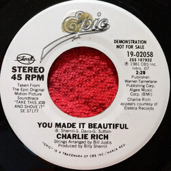 Charlie Rich You Made It Beautiful USED VINYL 7INCH 45 RPM SINGLE PROMO