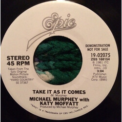 Michael Martin Murphey / Katy Moffatt Hard Country / Take It As It Comes USED VINYL 7INCH 45 RPM PROMO