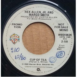 Rex Allen Jr. / Margo Smith Cup Of Tea USED VINYL 7INCH 45 RPM SINGLE PROMO
