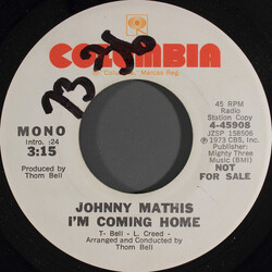 Johnny Mathis I'm Coming Home USED VINYL 7INCH 45 RPM PROMO STEREO MONO