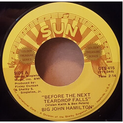 Big John Hamilton Before The Next Teardrop Falls Vinyl 7" USED