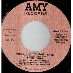 Roosevelt Grier / The Fearsome Foursome Who's Got The Ball (Y'all) USED VINYL 7INCH 45 RPM PROMO SINGLE SIDED