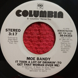 Moe Bandy It Took A Lot Of Drinkin' (To Get That Woman Over Me) USED VINYL 7INCH 45 RPM SINGLE PROMO