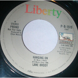 Lane Brody Hanging On USED VINYL 7INCH 45 RPM PROMO